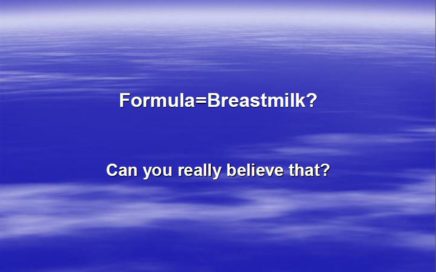 Breastmilk vs. Formula, 5L CERPs